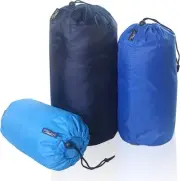 Frelaxy Stuff Sack Set 3-Pack 3L&5L&9L, Sky Blue&Blue&Navy