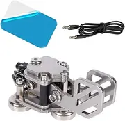 MagiDeal CW Key Automatic Morse Morse Straight Key Paddle Key Radio Amateur Exerciser Portable Durable Telegraph Key Labs Contact Keys