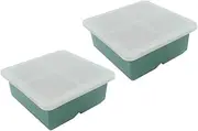 COLLBATH Practical Ice Cube Molds Ice Making Tool Tray Lid Home Kitchen Box Bar Supplies