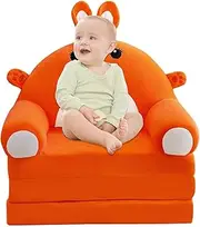 Kids Folding Couch - 2 in-1 Plush Foldable Kids Sofa - Multipurpose Children's Set and Sofa Bed for Playing and