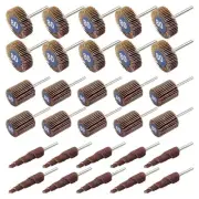 30 Pcs Flap Wheel Sander for Dremel, 80 Grit Flap Sanding Wheel Rotary Tool A...