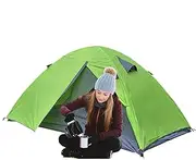 Backpacking Tent, Backpackingstanding Tent, Family Beach Accessories Rest, 2 Person, Sturdy Material, Lightweight for Camping, Hiking,78.74x55.12x41.34 Inches