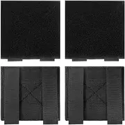 [Antrix] 2 Pcs 4.92x4.92 inch Tactical Molle Mounting Panel Board Attachment Expansion Hook and Loop Patch Stroage Display Visor Holder for Backpacks Vest Dog Harness Patch Badge Emblem Showing