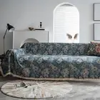 Farmhouse Couch Cover L Shape Vintage Slipcover with Exquisite Pattern Soft
