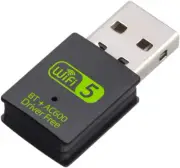 2In1 USB Bluetooth Wifi Adapter, QPHWHFQ Bluetooth 5.0 Dongle Wifi Dongle Ac600M