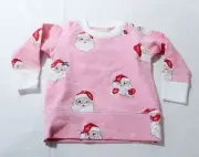 The Beaufort Bonnet Company Baby Girl's Cassidy Sweater EJ2 Santa Pink Size 0-6M