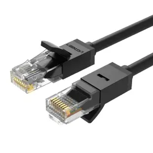 【綠聯】1M CAT6高速網路線250M乙太1G(黑色/圓線/RJ45/1米)