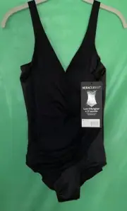 Miraclesuit BLACK Must Have Oceanus One-Piece Swimsuit Size 12