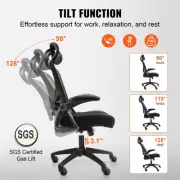 High Back Ergonomic Office Chair with Adjustable Lumbar & Headrest Support