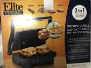 new in box Panini indoor nonstick grill opens 180 flat for grilling cool touch