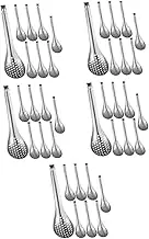 NOLITOY 40 Pcs Versatile Small Spoon Slotted Basting Spoons for Cooking Catering Serving Easy to Use Utensils Set