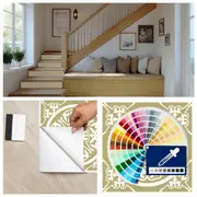 [Namly Design] Wallsticker - Stair Riser / Choose your own color - Pattern / Set of 13