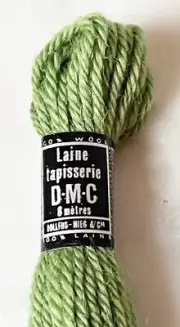 DMC Laine Tapisserie France 100% Wool Tapestry Yarn-1 Skein Lt Olive Green 7384