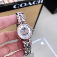 在飛比找森森購物網優惠-COACH手錶, 女錶 26mm 玫瑰金圓形精鋼錶殼 銀色滿