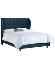 Skyline Furniture Tufted Wingback Bed