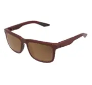 100% Sunglasses - Blake - Soft Tact Crimson - Bronze Lens
