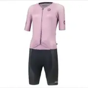 Pactimo women’s SS Flyte Lilac second skin cycling body suit size XS New