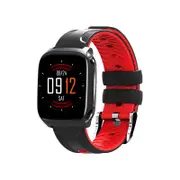 TF9 1.3" IPS Color Touch Screen IP67 Waterproof Smart Watch Pedometer Heart Rate Sleep Monitor Fitness Smart Bracelet RED COLOR