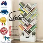 Bookshelf Display Shelf Storage Bookcase Rack Stand White Book Cabinet Organiser
