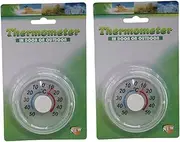 iplusmile Indoor Hanging Thermometer Wooden Vertical Fahrenheit Celsius Safe for Boys and Girls Home School Backyard Settings