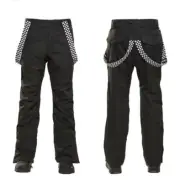 NWT NICE! Xs Black SMN Lined,Insulated Metropolis Ski Snow Pants w Suspenders