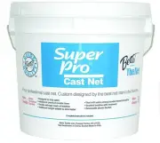 Betts Super Pro Mono Cast Net 8' 1/2" Mesh 1.5Lb Lead per Ft Bucket, 20-8