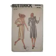 Butterick Sewing Pattern Misses Dress Vintage Uncut Size 16