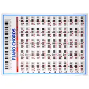 Piano Chords Chart Key Music Graphic Exercise Poster Stave Piano Chord6153