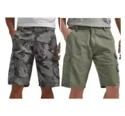 Wrangler Men's Stacked Cargo Shorts 11 inch Inseam