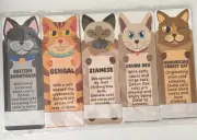 100 piece Kids Bookmarks 5 Cute designs w/ Reading Log by Only Zest