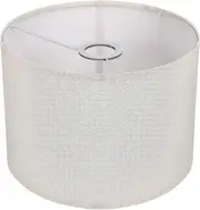 Beige Drum Lampshades,White Linen Lamp Shades Dismountable Lamp Shades for Living Room Kitchen Office Study Bedroom