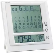 SEIKO hanging/table clock calendar radio SQ422W Free Ship w/Tracking# New Japan