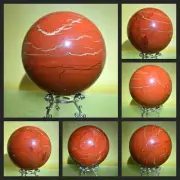 Natural Big Red Jasper Sphere Quartz Crystal Reiki Ball Healing 3+LB