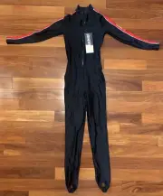 Henderson SKN2B Womens Size X SMALL Full Spandex Wetsuit Bodysuit Black Red XS