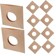 10 Pcs Vinyl Record Bag Record Collection Storage Vinyl Record Protectors Vinyl Record Holder Vinyl Album Covers Vinyl Album Jacket Vinyl Album Holder Khaki Paper