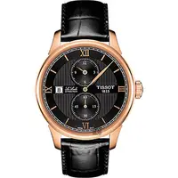 在飛比找PChome24h購物優惠-TISSOT 天梭 Le Locle 力洛克雅仕機械手錶-黑