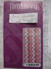 Jamberry Nail Wraps FULL SHEET New Once Upon A Time sparkle Chevron stripes