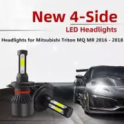 2X H4 9003 LED Headlights Globe for Mitsubishi Triton MQ MR 2016 2017 2018 AU (for: Toyota)