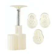 Mooncake Stamps Cute Pineapple Shape DIY Mooncake Gadget for Mid-Autumn Festival
