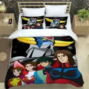 f1213 Bed Sheets UFO ROBO GRENDIZER GOLDORAK Bedding Set Duvet Cover Bed Set Quilt Cover Pillowcase Comforter king Queen Size Boys Adult BeddingBed S