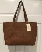 New Brown Tote Bag , Universal Thread Goods Co. Snap Button with Zipper Pocket