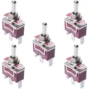 5 x (On)-Off-(on) Momentary SPDT Toggle Switch 250V AC 15A