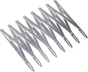 QANYEGN Aluminum Sewing Gauge, Expanding Sewing Perforated Equidistant Ruler, Sewing Equidistant Ruler for Button Hole, Curtains, Crafts
