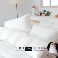 在飛比找momo購物網優惠-【Lust 生活寢具】《98D鵝絨被匈牙利產6X7呎 1.2