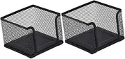 iplusmile 2Pcs Simple Note Pad Holder Modern Desktop Memo Container for Organized Office Storage Notepad Dispenser Versatile and Compact Design for Efficient Workspace