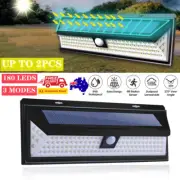 180LED Solar Powered Motion Sensor Garden Security FloodLight Outdoor Wall Lamp