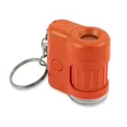 MicroMini 20x LED Lighted Pocket Microscope with Built-In UV and LED Orange