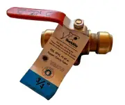 SharkBite 3/4" Ball Valve & Drain,No 24616-0000LF PEX, CPVC PE-RT Copper New