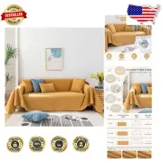 Easy-to-Install Waterproof 71"x134" Sofa Cover for Pets - Fits L & U Shape Sofas