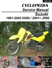 Suzuki DS80 JR80 Motorcycle Cyclepedia Printed Motorcycle Service Manual